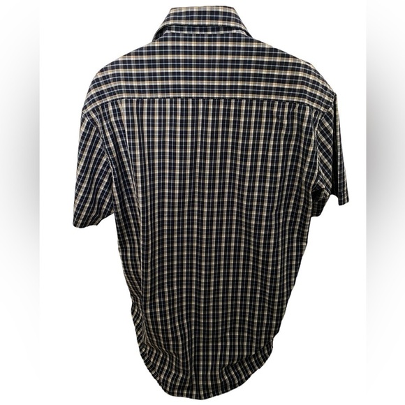 ECKO Unltd Blue & Yellow Plaid Short Sleeve Collared Shirt Men 2XL - Picture 5 of 7